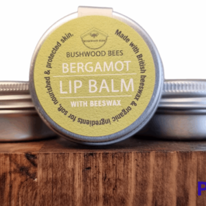 Organic Bergamot Lip Balm hand made by Bushwood Bees
